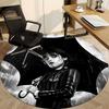 1PC Wednesday Addams Office Round Rug - Perfect for Office or Study Decor, Non-Slip Backing, Decorative Floor Mat Yy250916062