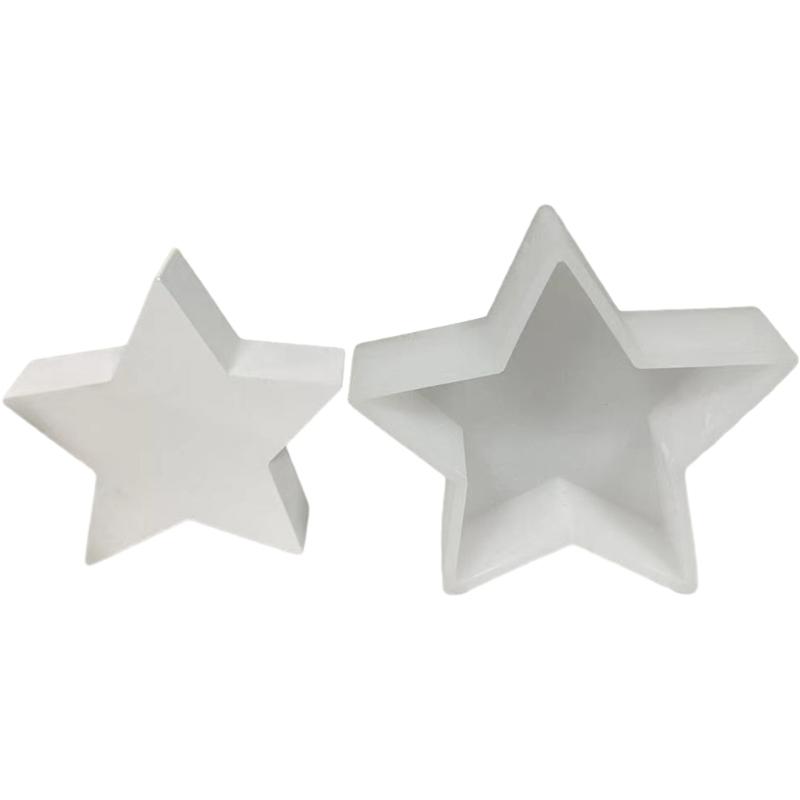 Silicone Crafts Moulds Ornament Molds Star Shape Hand-Making Clay Mold Hand-Making Accessories for DIY Making Craft