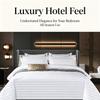 Satin Stripe Polyester Bedding Set Hotel‑Style 4‑Pieces Duvet Cover Kit