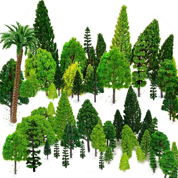 OrgMemory Model Trees Scenery 29-Pack 4-16cm HO Scale