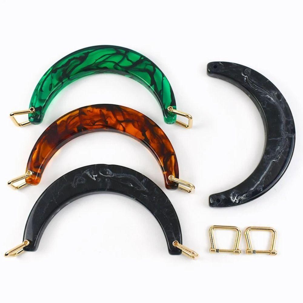 Resin Handbag Handles U-Shaped Tote Grip Fashion Women's Bag Handle Handcrafted