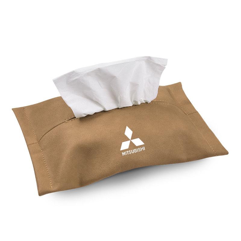 

Car Tissue Box Storage Bag Tissue Box Holder for Mitsubishi Pajero Outlander XL Montero Lancer Triton l200 Galant Accessories бежевий