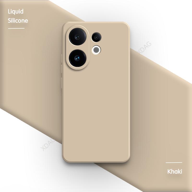 Lens Protection Original Phone Case for VIVO S30 Pro Mini 5G Soft Square Liquid Silicone Internal Flocking Dual Layer Back Cover