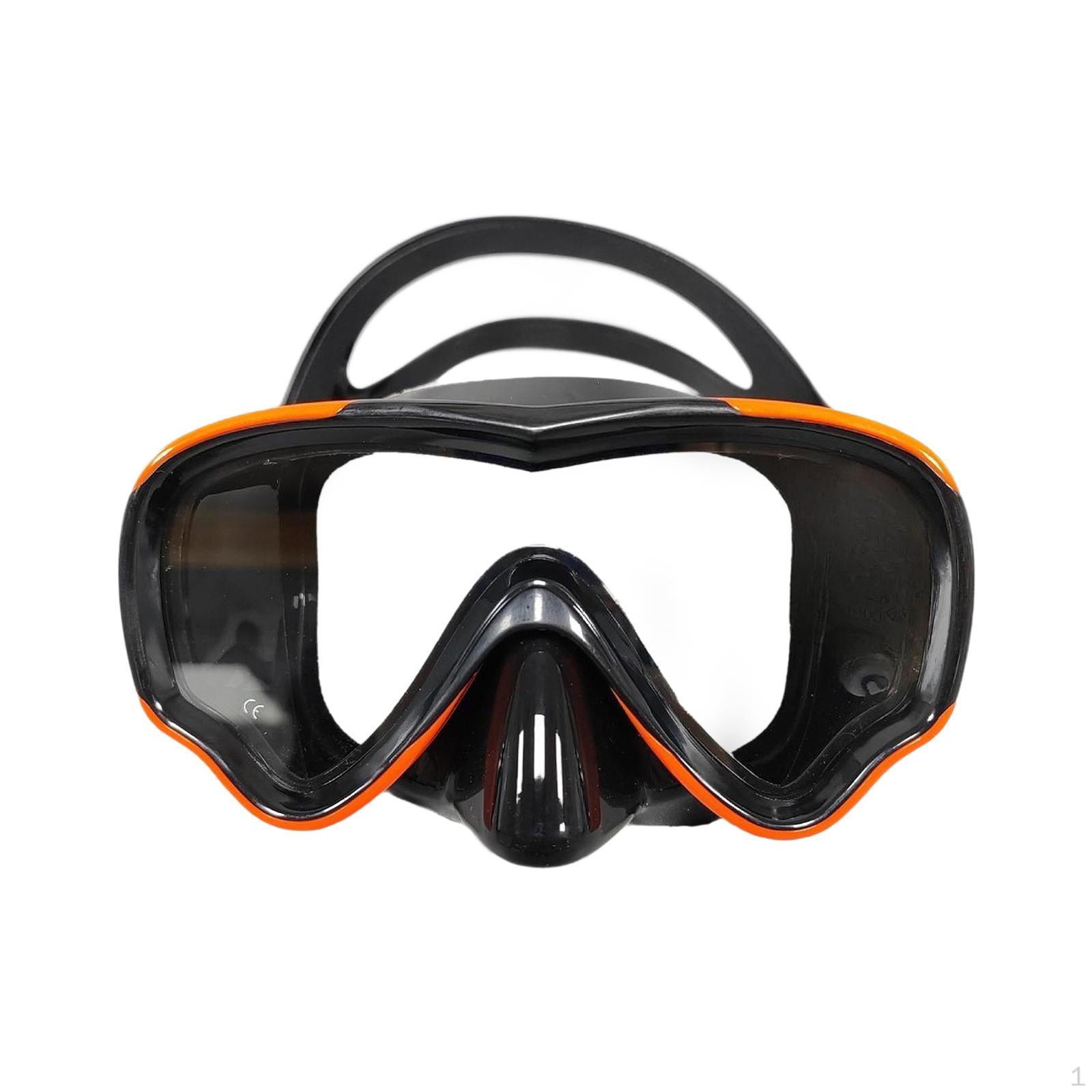 

Очки для дайвинга, противотуманное снаряжение, маска для подводного плавания, очки для подводного плавания, для мальчиков и девочек Orange Black