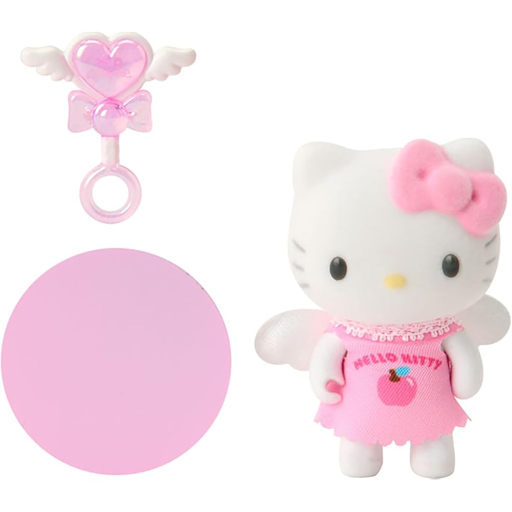 Sanrio Hello Kitty Mini Fluffy Doll Angel 15cm Soft Plush Toy