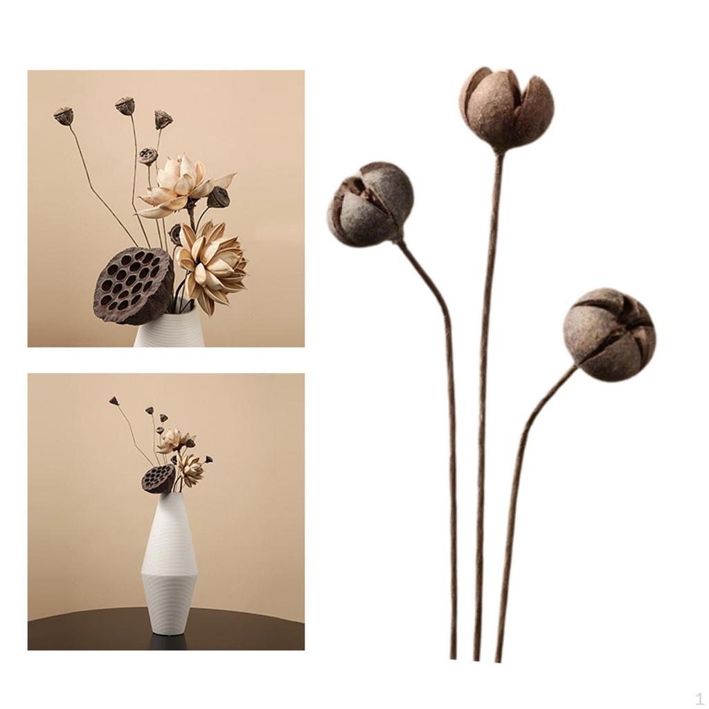 Dried Flower Arrangement In Vase, DIY Centerpiece for Bedroom and Party Settings