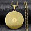 Buddhists Shurangama Mantra Pendant Necklace Sutra Gift For Women Men Amulets Titanium Steel Jewelry Gifts