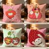 Strawberry Cat ANIMALS Pillow Case Cushion Cover Soft Washable Pillow Case MultiScene For Couch Bed Travel Office Use
