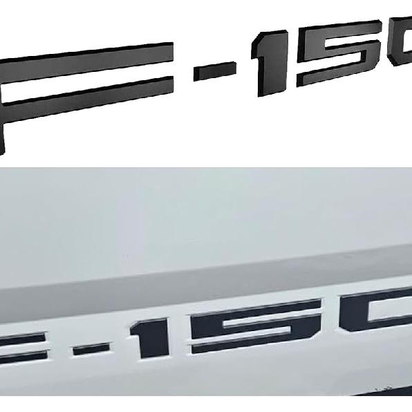 Tailgate Ert Letters Compatible With F150    2024 2025 3D Emblems With Strong Adhesive 251007 Matte Black