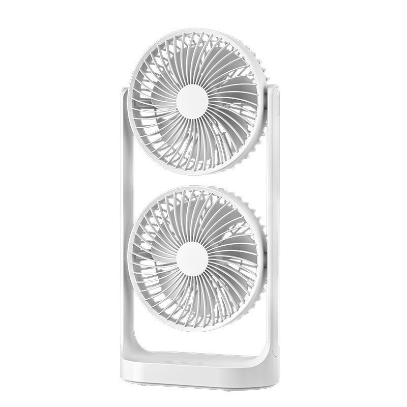 

New Quiet Desktop Twin Fan 360°Flexible Rotation USB Charging Multi Gear Control Long Lasting Cool
