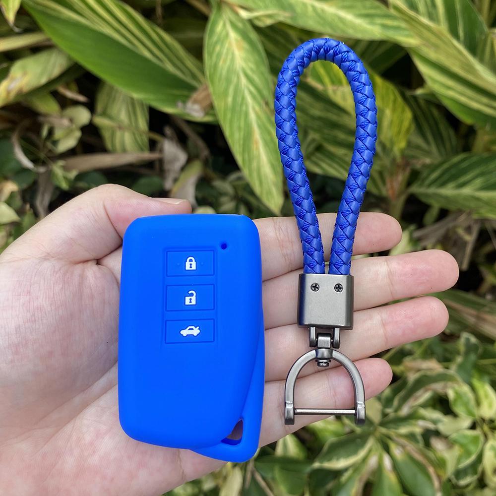 For Lexus NX GS RX ES GX LX RC IS 250 200 350 300H 450H CT200 RX270LX NXIS 3 Button Silicone Car Key Case Protect Cover Keychain