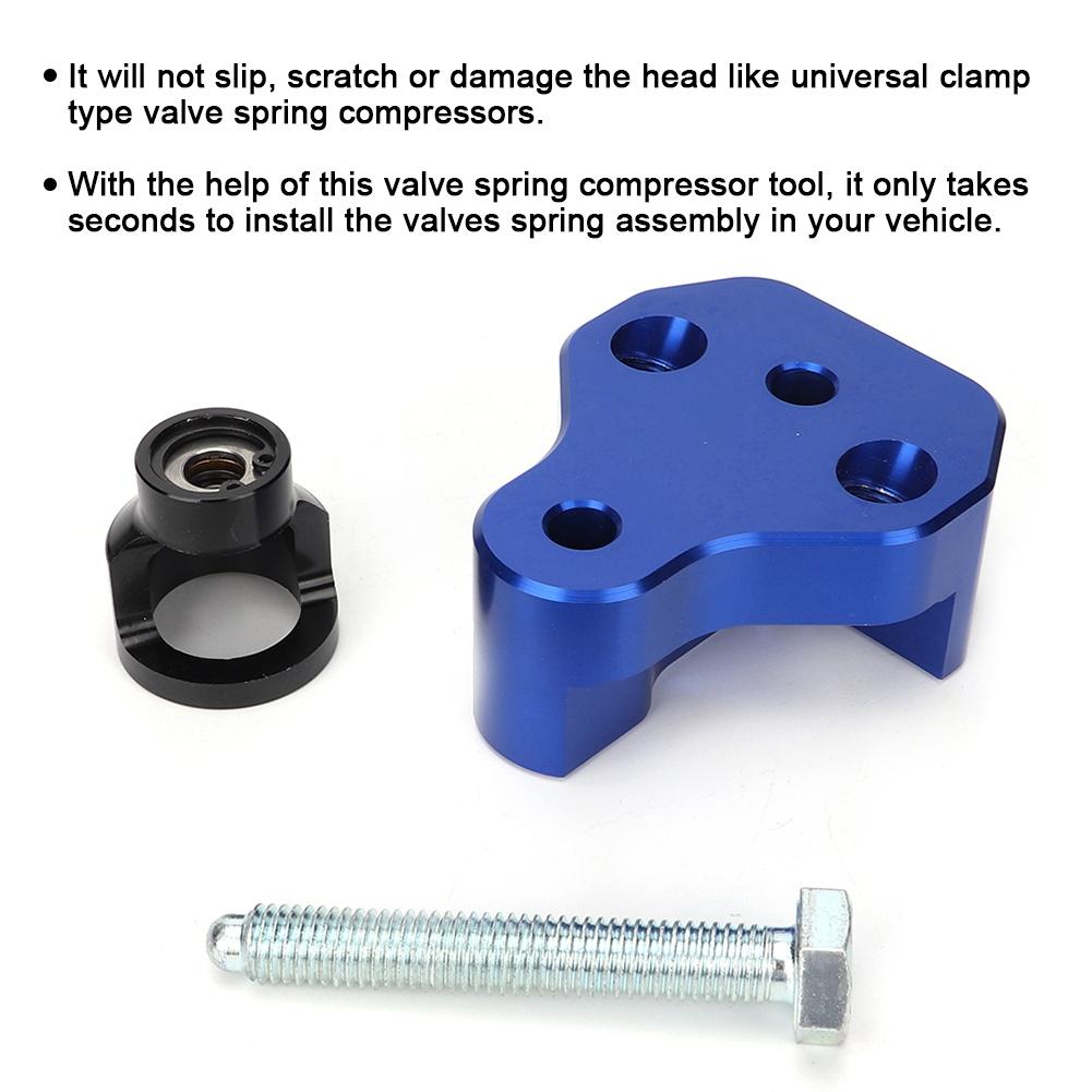 Aluminum Valve Spring Compressor Tool Kit Repair Part Fits for Subaru Forester XT 04 11( Blue)