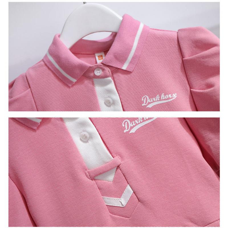 Children'S New Short-Sleeved Dress Fashionable Girls' Skirt  Sweet Pleated Skirt Princess Dress  Children'S Clothing