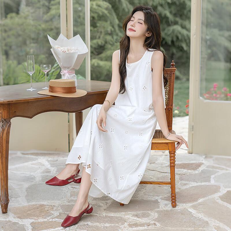 Women's Elegant Pure Cotton Skirt & Top Set