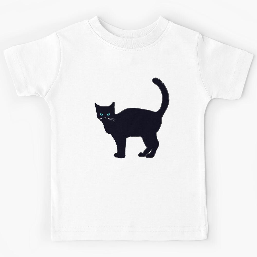 Black Cat Kids T-Shirt 150