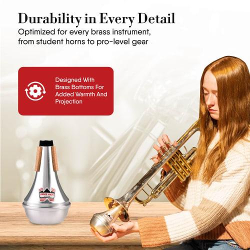 Denis Wick Straight Aluminum Mute for Trumpet and Cornet, 5504