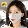 Elegant Sun-protection Mask Nylon Ice Silk Drinking Mask  Outdoor Activities