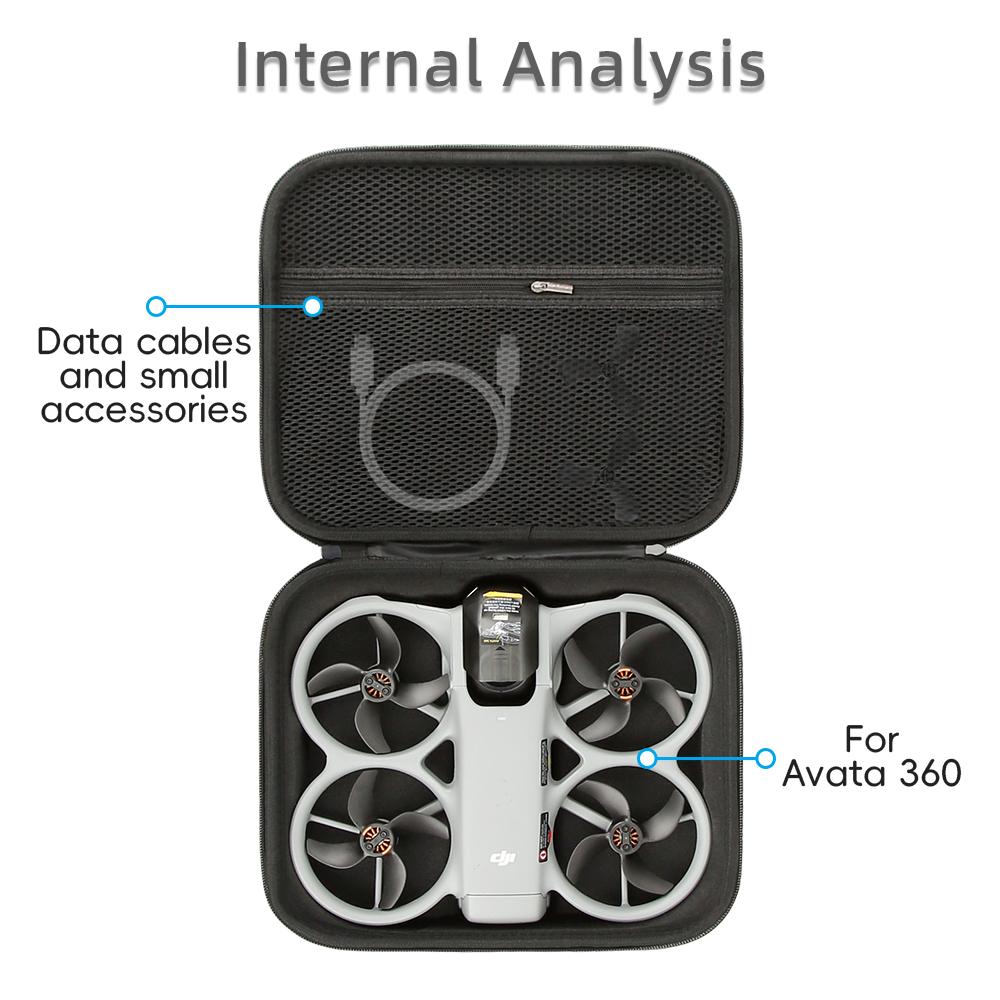 Portable Storage Bag for DJI Avata 360 Drone Nylon Protective Carrying Case Shockproof Travel Handbag Accessories