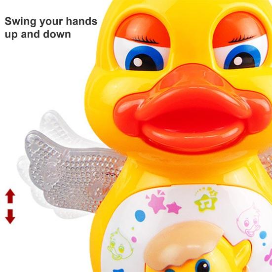Light-Up Dancing And Luminous Toy Interactive Musical Swinging Duck Effects Boys And Girls Baby Toy