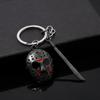 Horror Movie Keychain Jason Hockey Mask Kinfe Metal Keyring For Children Halloween Jewelry Gift
