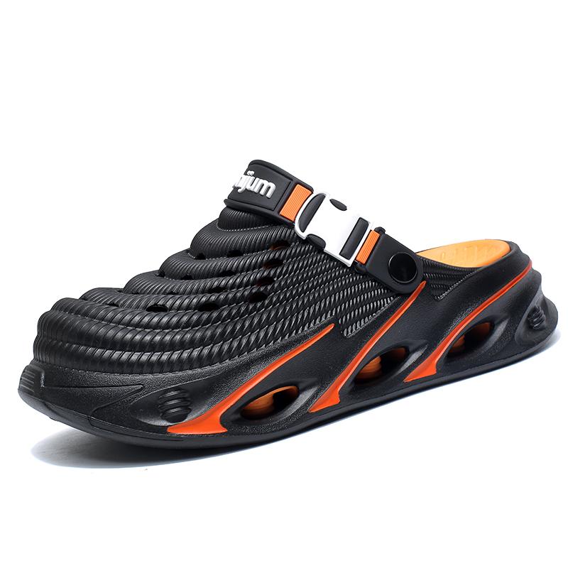 New Couple Models Hole Shoes Summer Women's Sandals Beach Lightweight Men's Slippers Baotou Waterproof Sandals Slippers Men