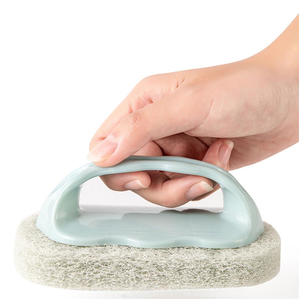 1 Handle Sponge Brush Soft Sponge Eraser For Cleaning Bathtub Tile Cleaner Kitchen Tool
