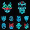 Unisex Soundreaktive LED Leuchtmaske für Tanz Rave Edm Plur Party Halloween