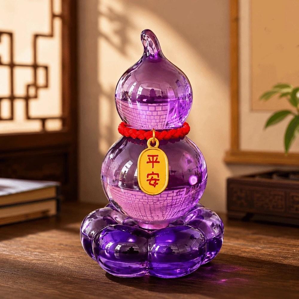 Creative Spinning Car Ornament Rotatable Mini Gourd Statue Rotating Gourd Ornament Table Decor