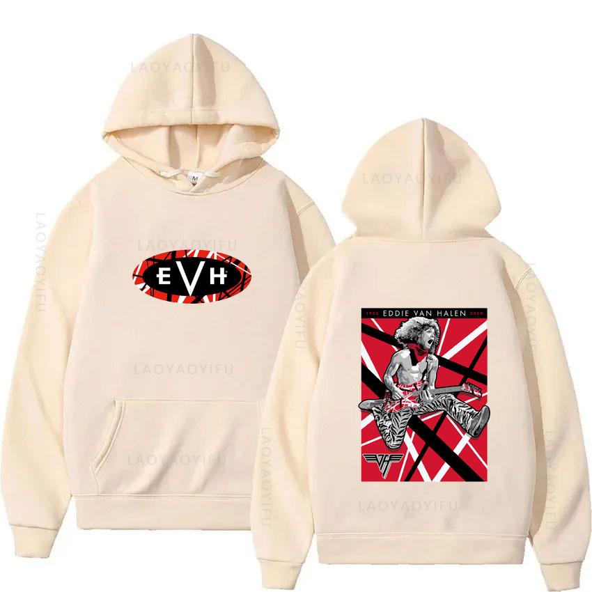 Eddie Van Halen Evh Theme New Hoodies and Sweatshirts Men & Essentials Hoodie Graphic Y2k Men's Clothing Hooded Shirt Autumn
