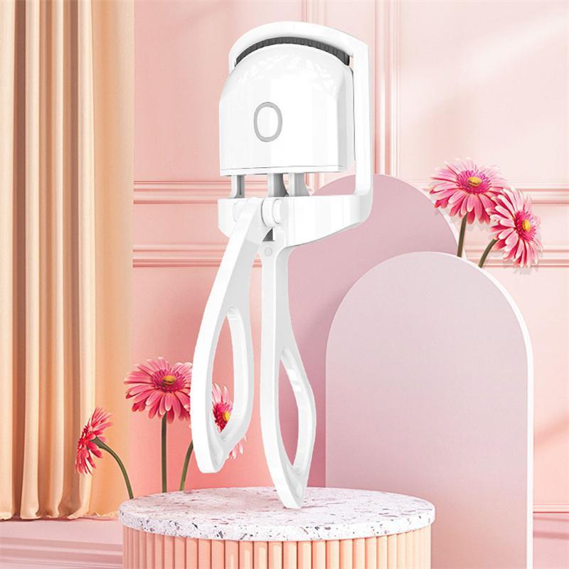 Portable Electric Heated Eyelash Curler Comb Long Lasting Eyelashes Curls Thermal Eyelash Curler Makeup Tools
