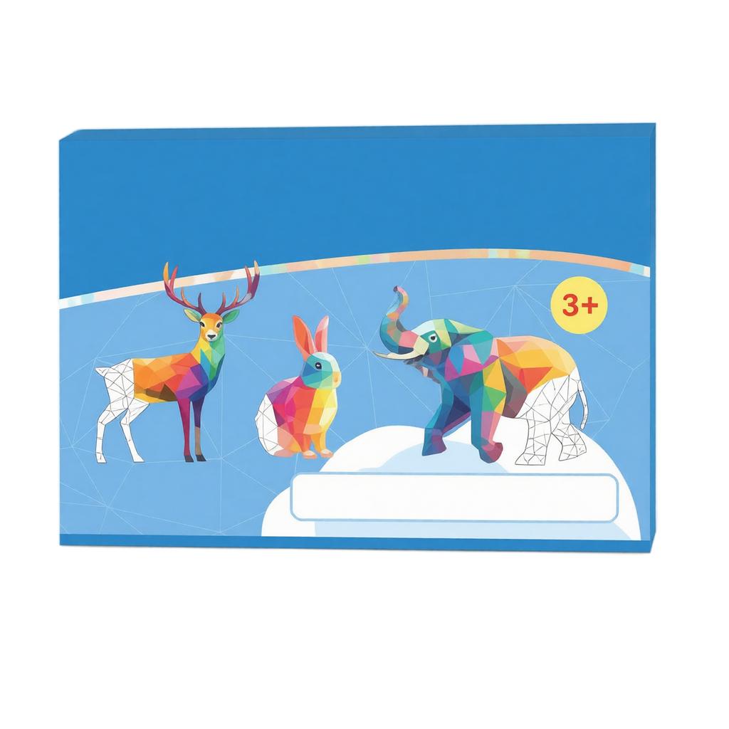 3D Geometric Stickers for Kids, Early Learning Educational Toy Set for, Training and Fine Motor Skills