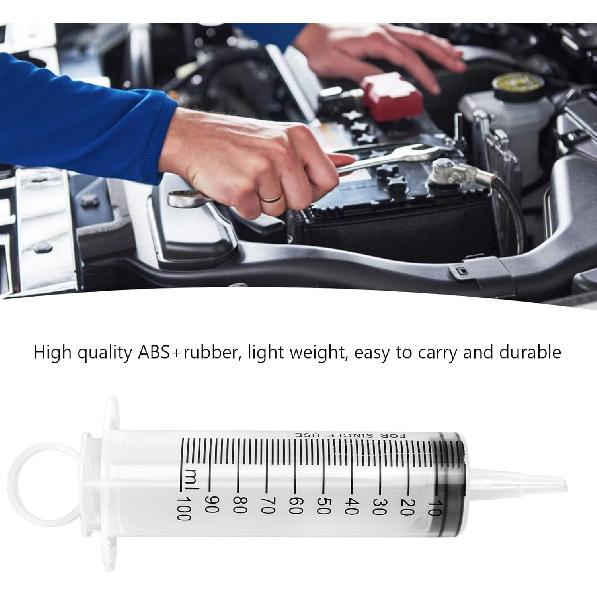 Brake Bleeder Kit, Brake Fluid Bleeder Kit Brake Fluid Bleed One Man Brake Bleeding Reverse Brake Bleeder Clutch 100ML Syringe 50cm Hose Universal