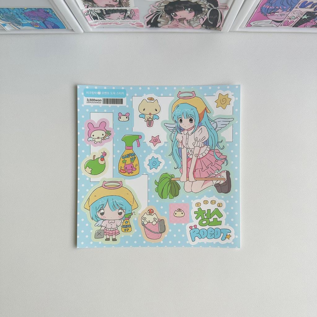 Cute Cartoon Sweet Cool Girl Stickers for Diary Journal Planner Scrapbook DIY Decoration