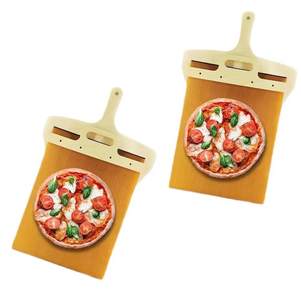 Foldable Wooden Pizza Peel: Sliding Board for Easy Transfer and Baking