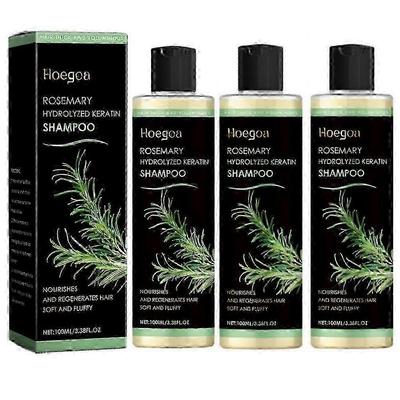 Champú orgánico de romero para el crecimiento del cabello 3X Tgideas para mujeres y hombres: champú natural para espesar y fortalecer el cabello con queratina hidrolizada para cabello fino.