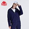 Kappa Hoodie Spring and Autumn Women's Sports Hoodie Casual Striped Cardigan Coat