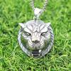 Animal shape three-dimensional tiger shape titanium steel pendant, personalized natural wind niche high-end necklace pendant