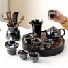 New Chinese Style Black Glazed Xishi Teapot Kung Fu Teaware Sets Suitable for Home Use Reception Small Set Business Gift