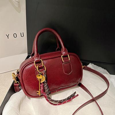 Handliche Bowlingtasche Damen neue modische und beliebte Umhängetasche vielseitige lässige Messenger kleine quadratische Tasche
