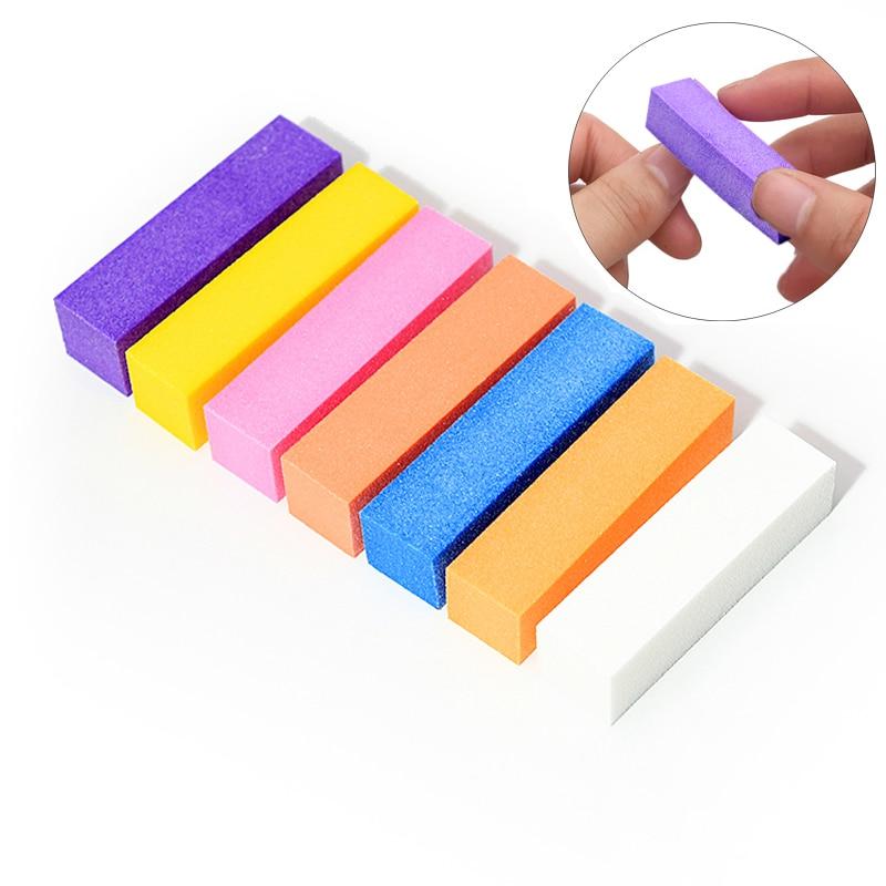 2/5/10Pcs Colorful Buffing Sanding File Block Pedicure Manicure Care Nail Art Sponge Buffer Block Polish Manicure Pedicure Tools
