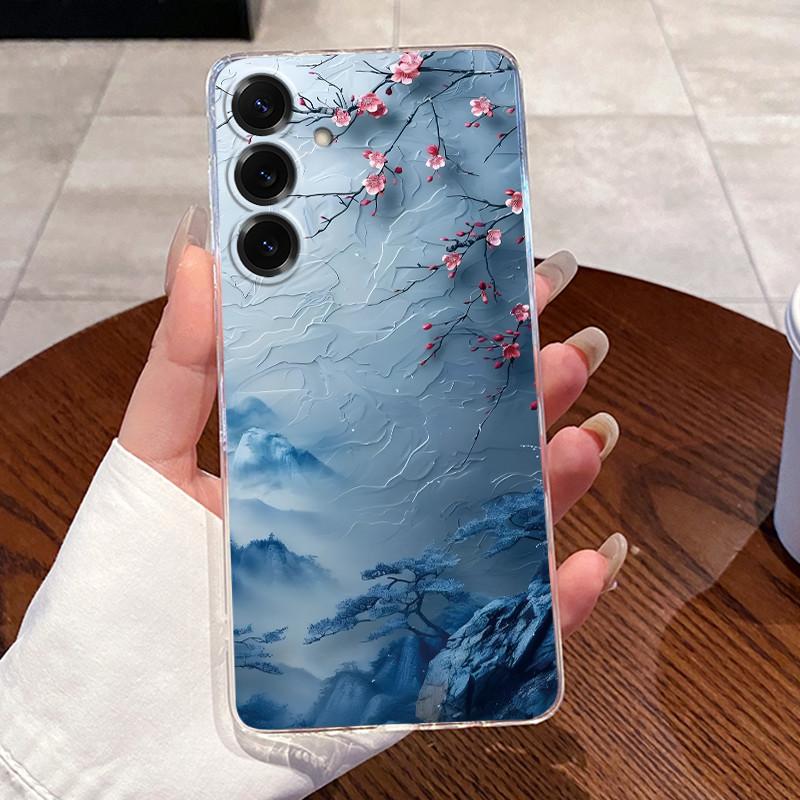 For Samsung Galaxy S25 FE S25 Edge S25 Slim S25+ Cases Clear Soft TPU Back Cover For Samsung S25 Plus Cute Rabbit Cat Phone Case
