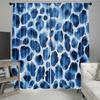 2PCS Digital Printed Curtains, Blue Ocean Ripples Pattern, Artistic Pattern Window Drapes for Living Room Bedroom Decor