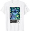 Disney Lilo & Stitch Ohana Cute Stitch Holding Frog Portrait T-Shirt