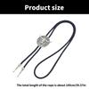 Vintage Bullhead Head Bolo Tie Cowboy Styles Rope Tie Necklace for Men and Women Western Accessories Neck Jewelry