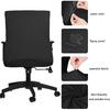 Tallew Office Chair Cover Stretchable Computer Universal Chair Seat Covers Removable Desk Chairs Slipcovers Washable Office Cushion Backrest for