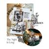 30PCS/Pack PET Lace Stickers Pack White and Black Theme Sticker for Scrapbooking Diary Decoration