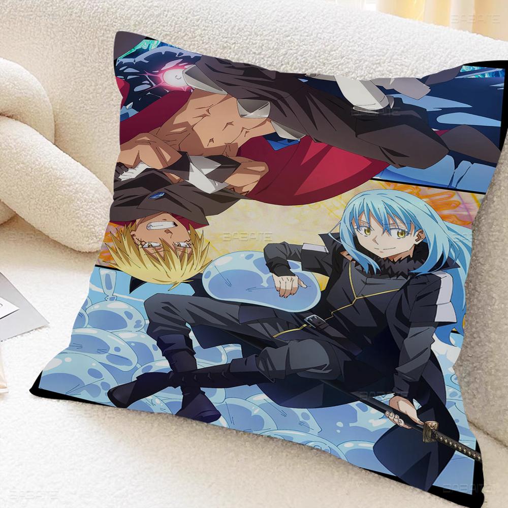 Anime Tensei Shitara Slime Datta Ken Cushion Cover Decorative Pillow Sofa Home Decor Case Pillow Cases