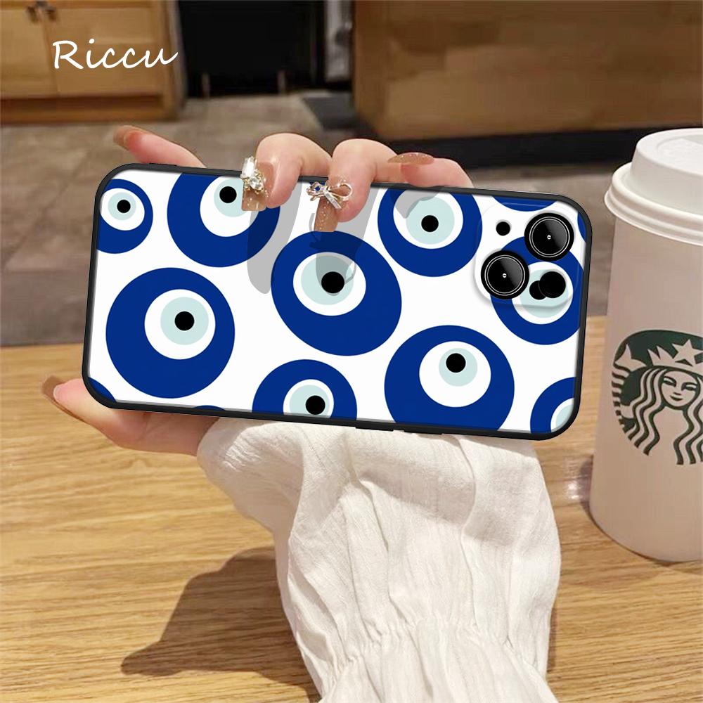 FOR IPhone Blue Nazar Boncuğu Evil Eye Phone Case 14 11 12 Pro 8 7 14 Plus X Pro 14 MAX 13 MINI XR XS 14 Pro Soft Phone Covers