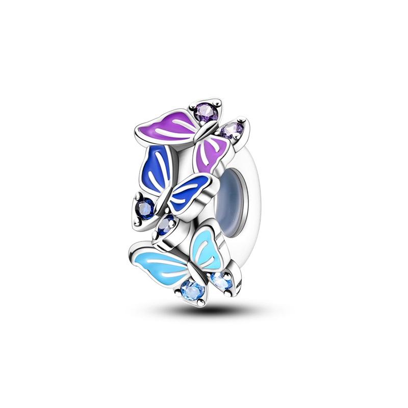 Copper Stopper Copper Cz Pave Silicone Stopper Charms Bee Beads Stopper Fit Original Bracelet Bangle Diy Jewelry