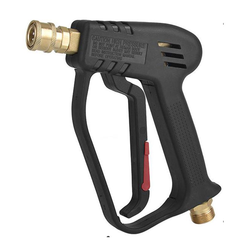 

Пистолет для мойки высокого давления 4000 фунтов на кв. дюйм, короткий пистолет для мойки под давлением, инструмент для чистки автомобиля с 5 цветными быстроразъемными насадками, пистолет для мойки